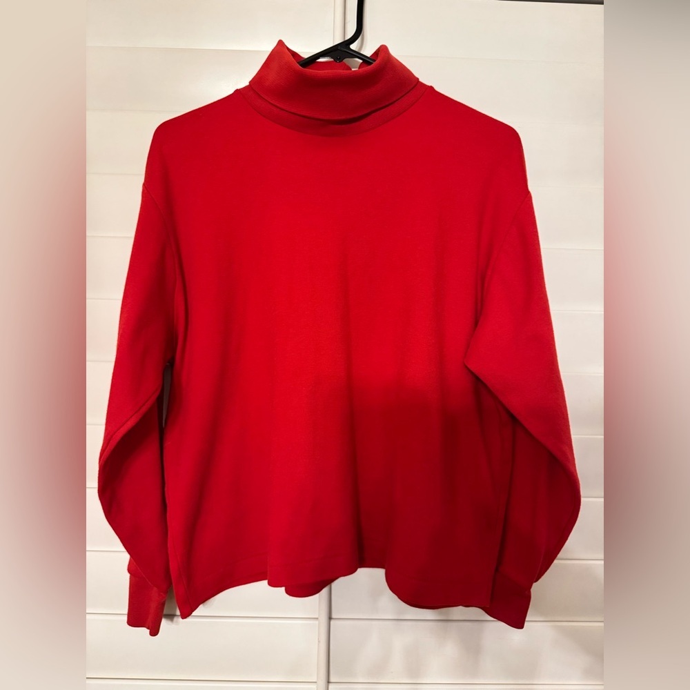 Vintage Joan Harper Red Turtleneck